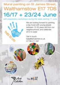 Come and paint with us poster