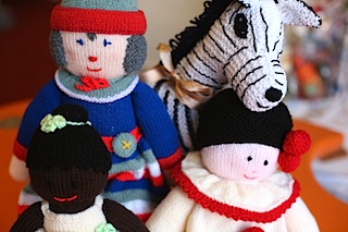 Knitted dolls - for auction