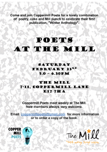 a4 coppermill feb 23rd poster