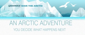 Greenpeace save the artic poster