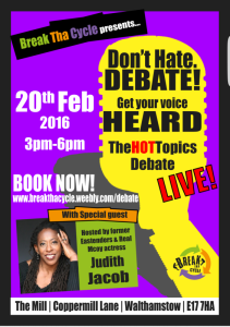 Hot Topics Debate flyer. (1)