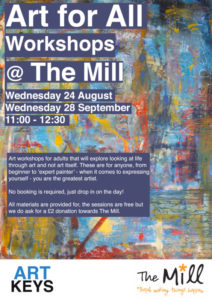 Art workshops at The Mill flyer