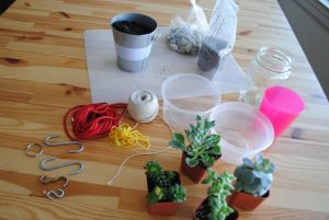 Eco craft project materials