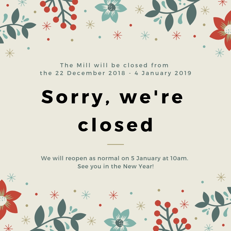 Christmas and New Year closing