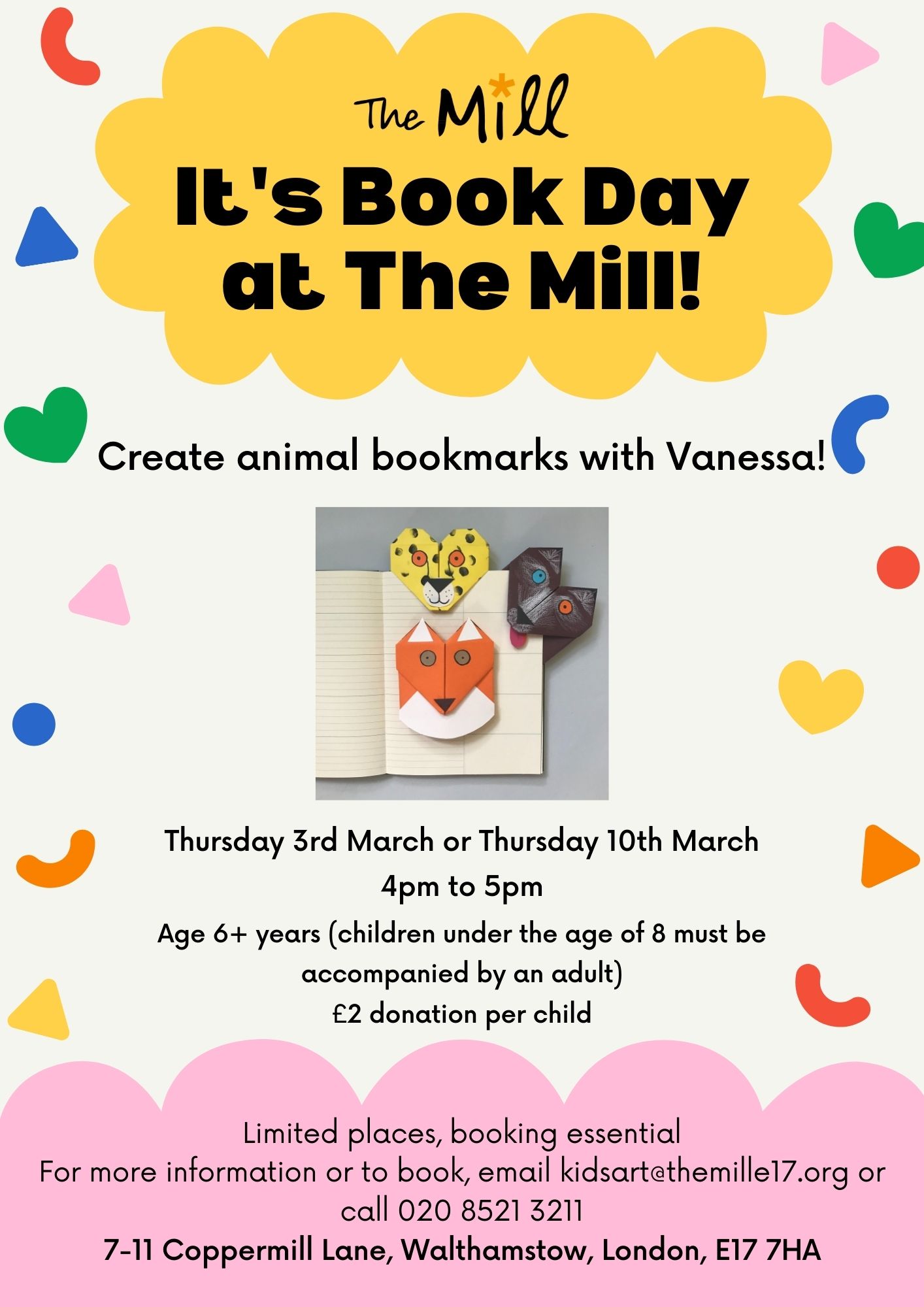 Create animal bookmarks with Vanessa