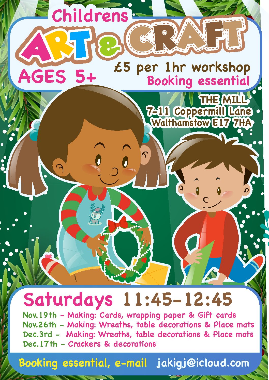 Children’s art and craft workshops