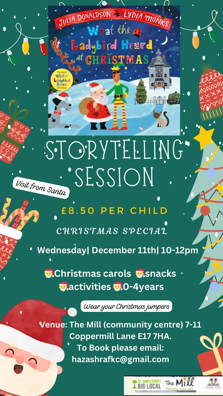 What the Ladybird heard at Christmas storytelling session