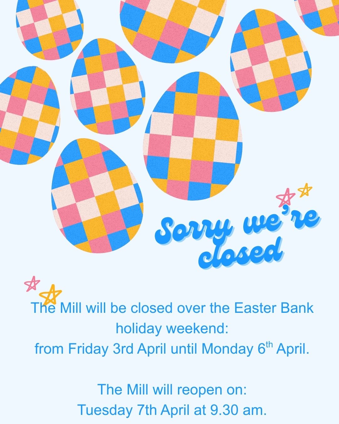 Sorry we're closed