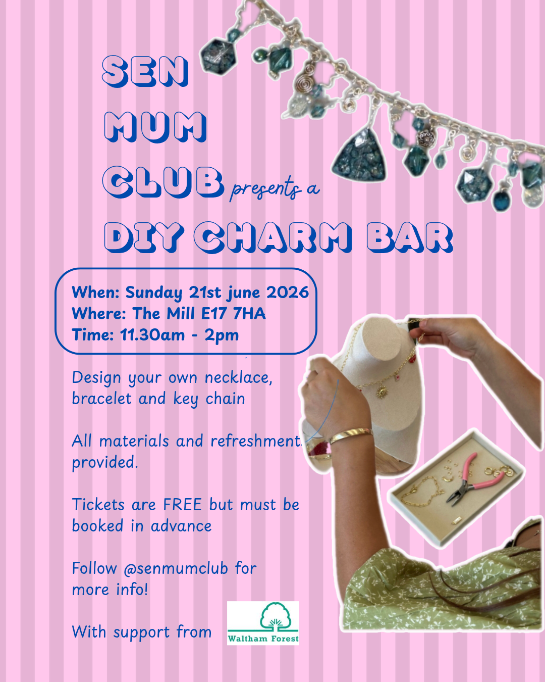 SEN Mum Club - DIY Charm Bar