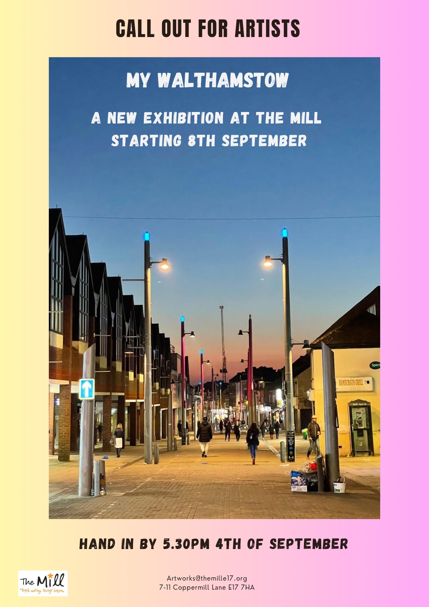 CALLOUT FOR ARTISTS! My Walthamstow exhibition